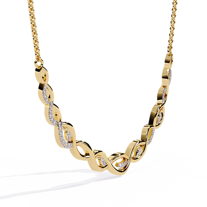 Aurelia Vine Twist Lab Grown Diamond Necklace