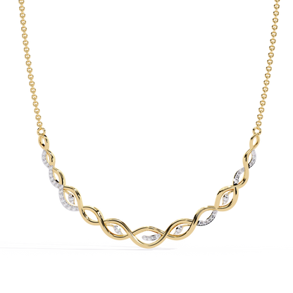Aurelia Vine Twist Lab Grown Diamond Necklace