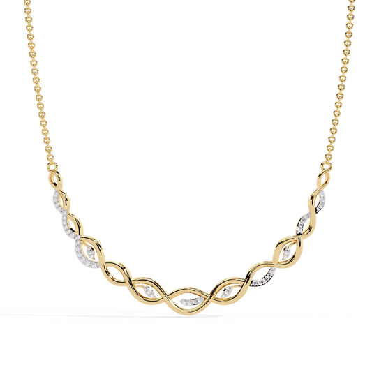 Aurelia Vine Twist Lab Grown Diamond Necklace
