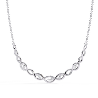 Aurelia Vine Twist Lab Grown Diamond Necklace - Ophiratbf