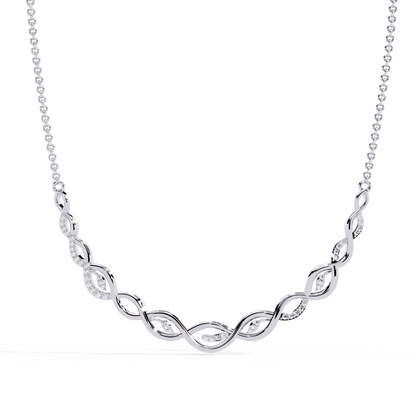 Aurelia Vine Twist Lab Grown Diamond Necklace