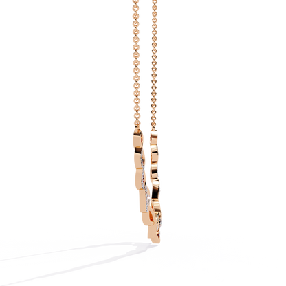 Aurelia Vine Twist Lab Grown Diamond Necklace