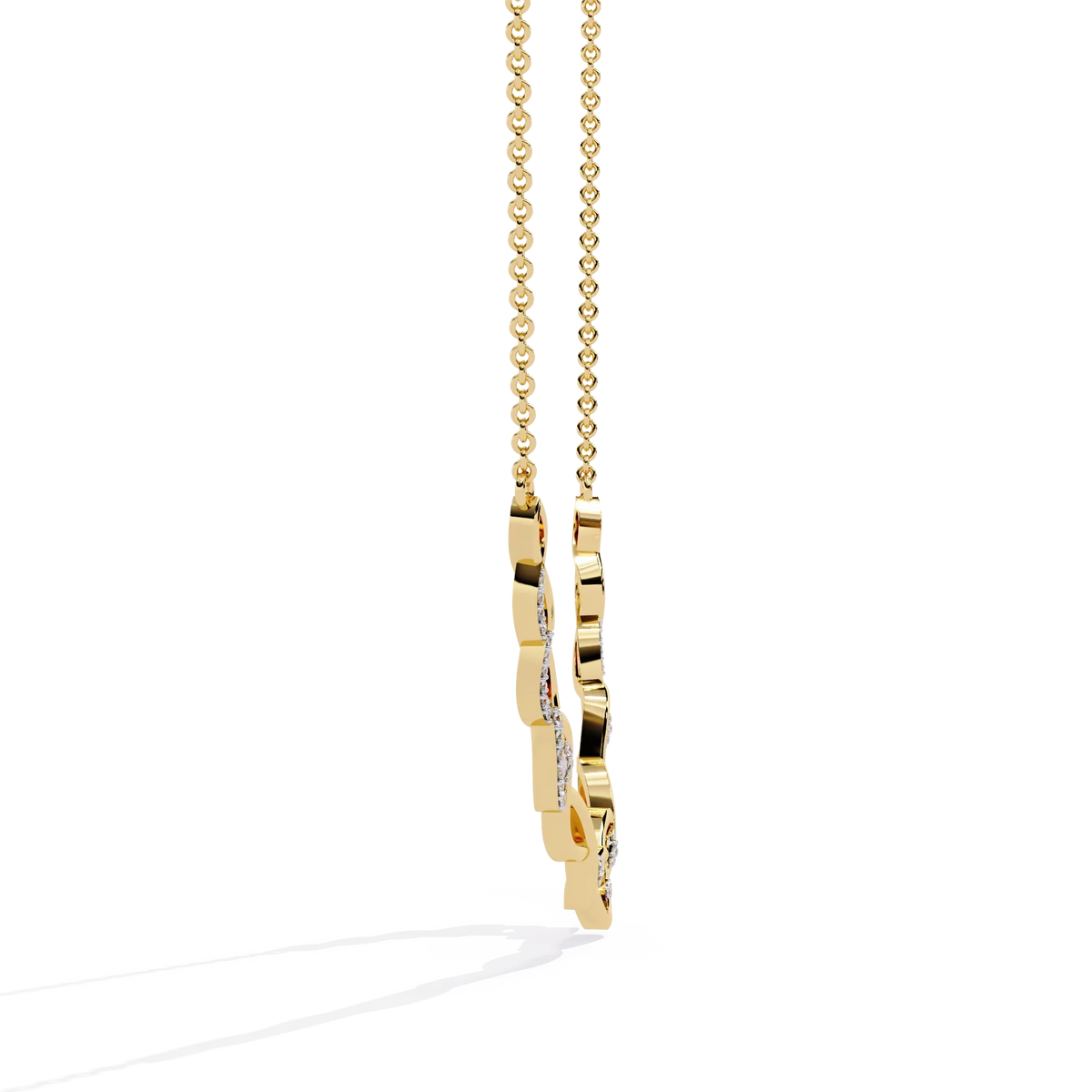 Aurelia Vine Twist Lab Grown Diamond Necklace - Ophiratbf