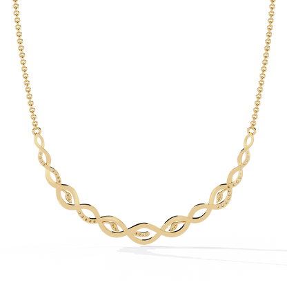 Aurelia Vine Twist Lab Grown Diamond Necklace