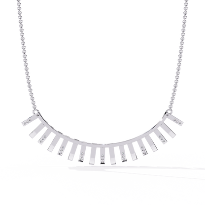 Solar Flare Fringe Lab Grown Diamond Necklace