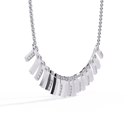 Solar Flare Fringe Lab Grown Diamond Necklace