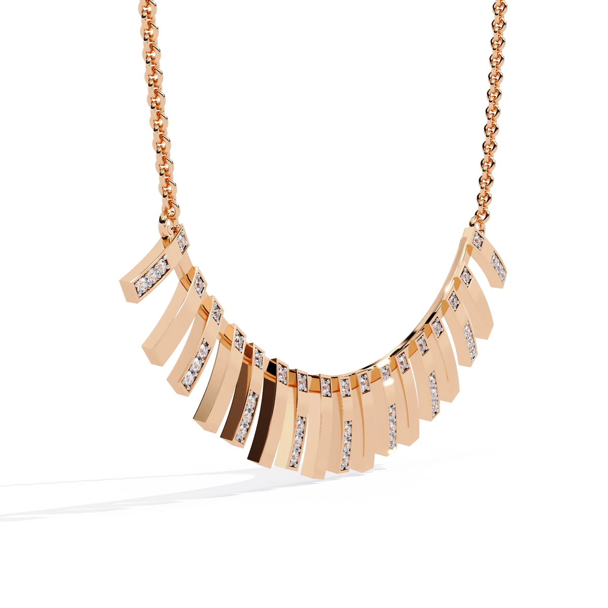 Solar Flare Fringe Lab Grown Diamond Necklace - Ophiratbf