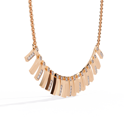 Solar Flare Fringe Lab Grown Diamond Necklace