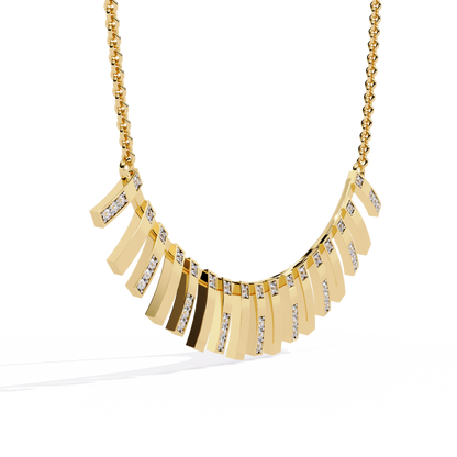 Solar Flare Fringe Lab Grown Diamond Necklace