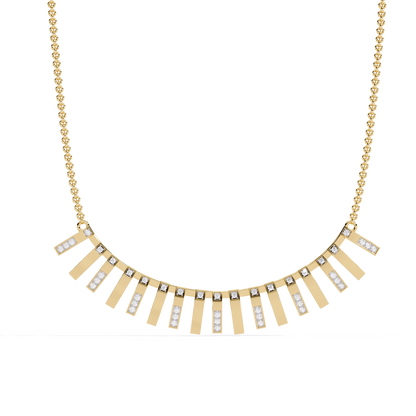 Solar Flare Fringe Lab Grown Diamond Necklace