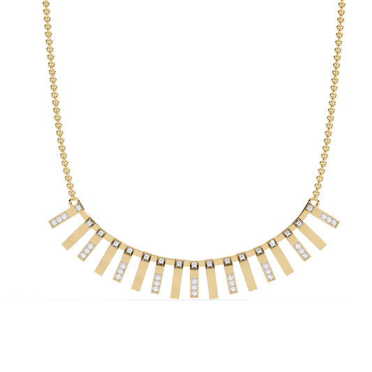 Solar Flare Fringe Lab Grown Diamond Necklace