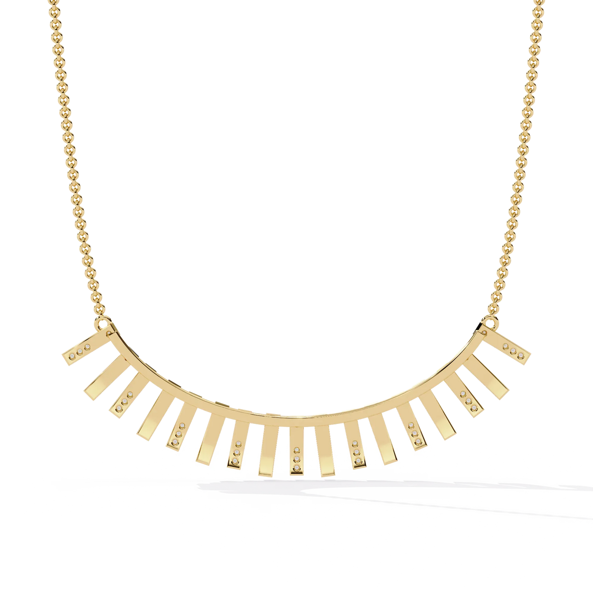 Solar Flare Fringe Lab Grown Diamond Necklace - Ophiratbf