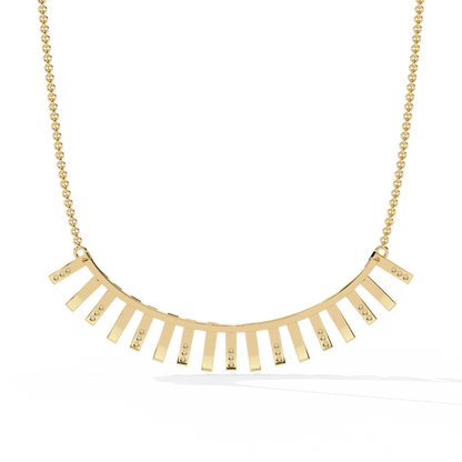 Solar Flare Fringe Lab Grown Diamond Necklace