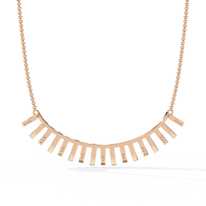 Solar Flare Fringe Lab Grown Diamond Necklace