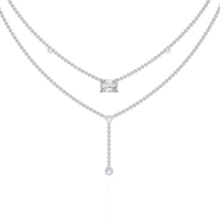 Nouveau Princess Lariat Lab Grown Diamond Necklace - Ophiratbf