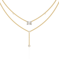 Nouveau Princess Lariat Lab Grown Diamond Necklace - Ophiratbf
