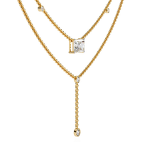 Nouveau Princess Lariat Lab Grown Diamond Necklace - Ophiratbf