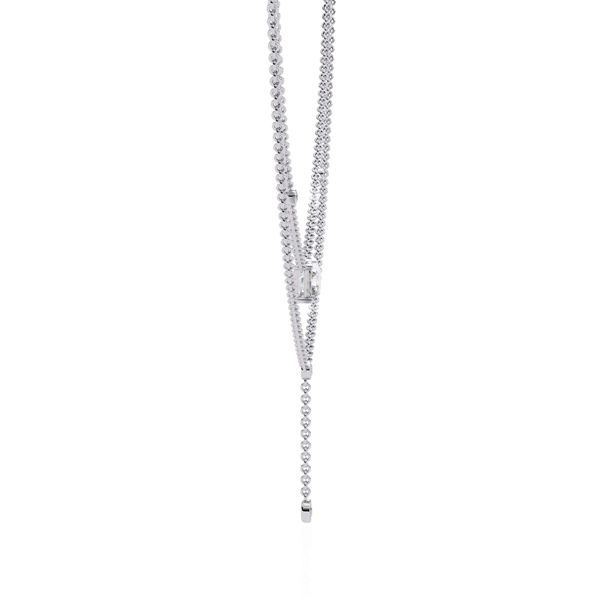Nouveau Princess Lariat Lab Grown Diamond Necklace - Ophiratbf