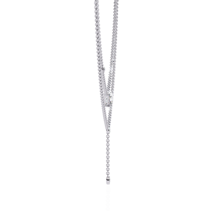 Nouveau Princess Lariat Lab Grown Diamond Necklace