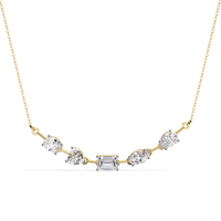 Forma Mélange Bar Lab Grown Diamond Necklace - Ophiratbf