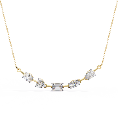 Forma Mélange Bar Lab Grown Diamond Necklace