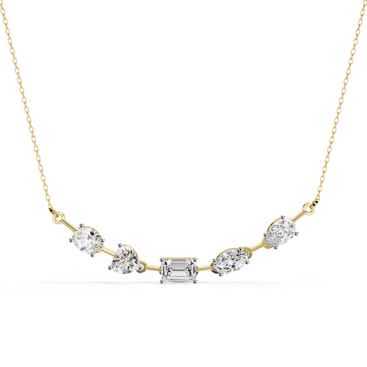 Forma Mélange Bar Lab Grown Diamond Necklace