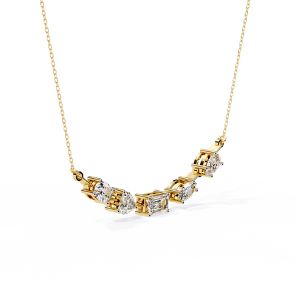 Forma Mélange Bar Lab Grown Diamond Necklace