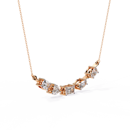 Forma Mélange Bar Lab Grown Diamond Necklace