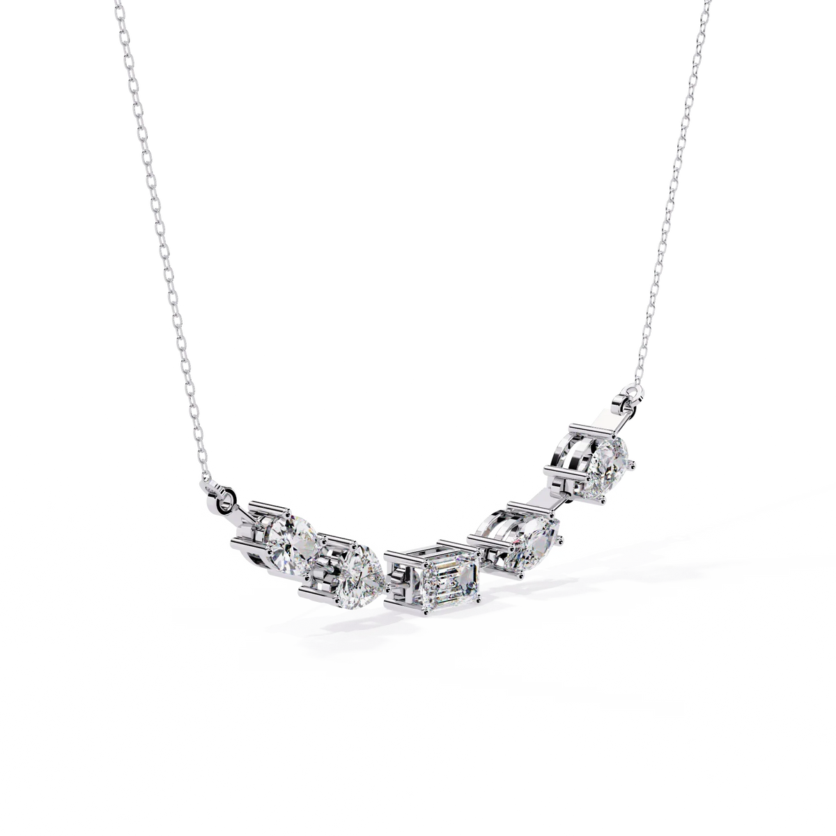 Forma Mélange Bar Lab Grown Diamond Necklace - Ophiratbf