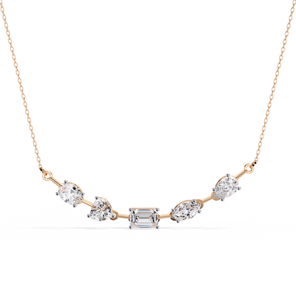 Forma Mélange Bar Lab Grown Diamond Necklace