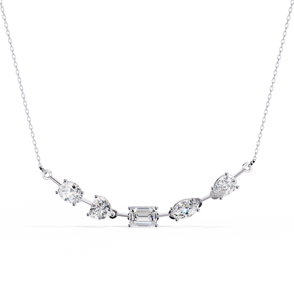 Forma Mélange Bar Lab Grown Diamond Necklace