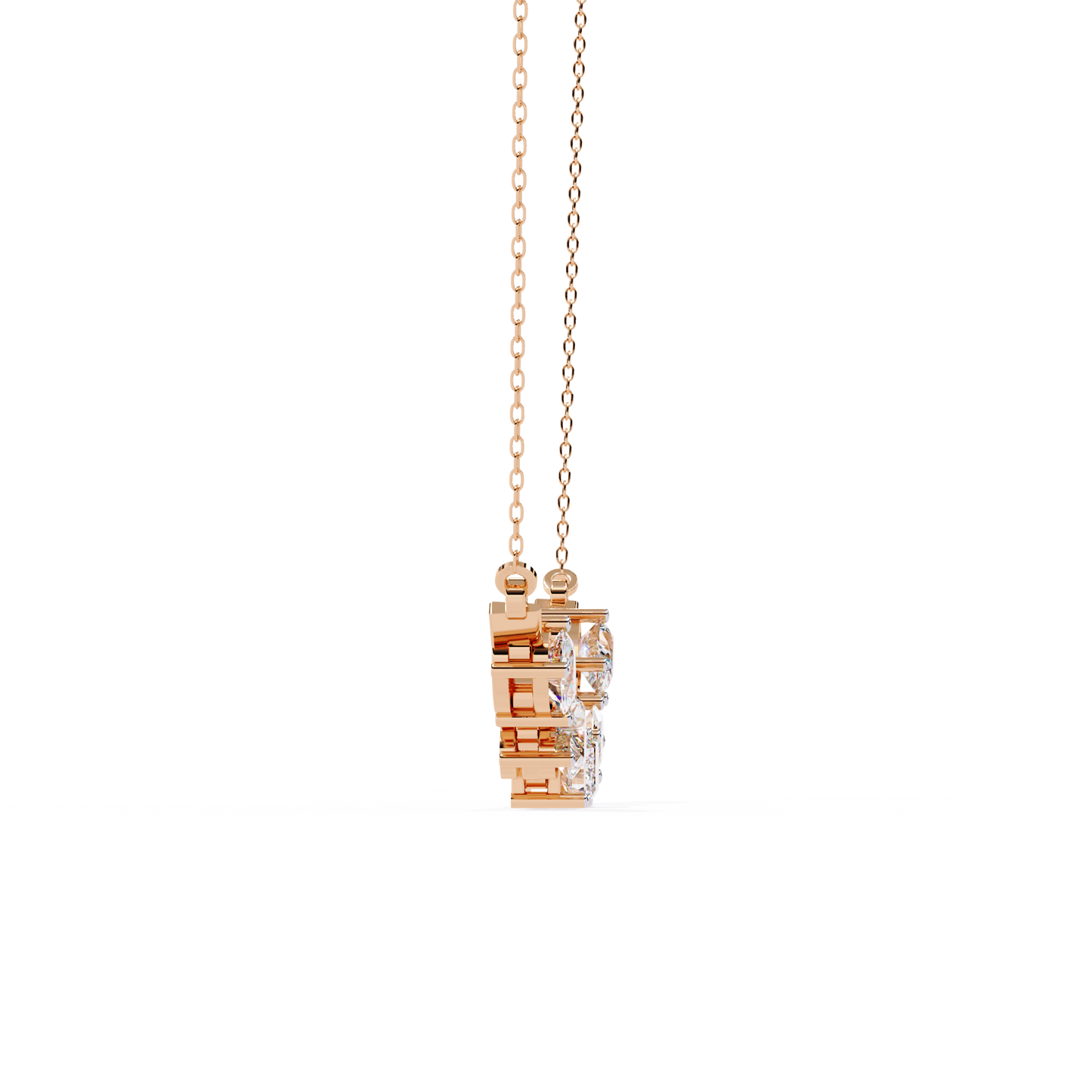 forma mélange bar lab grown diamond necklace
