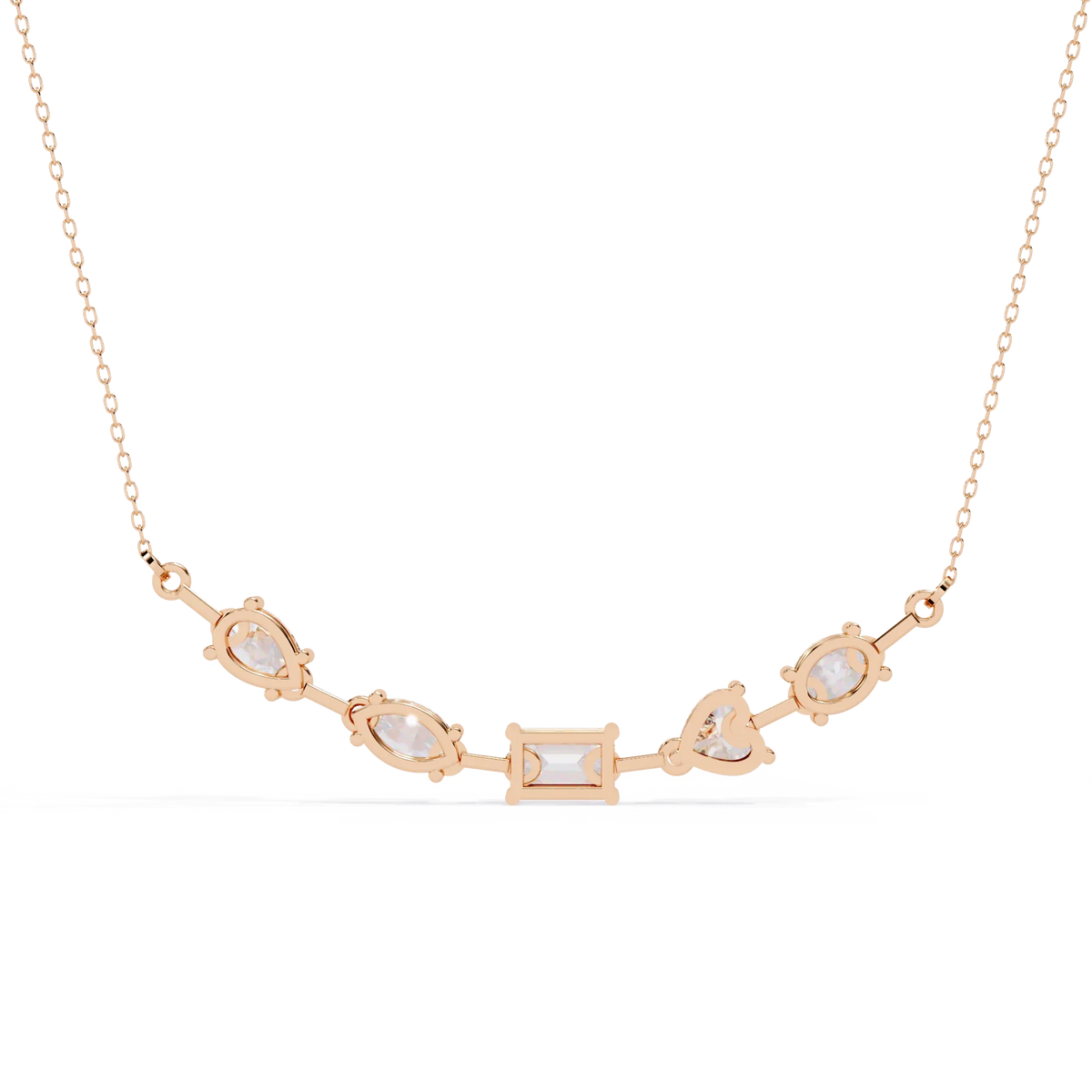 Forma Mélange Bar Lab Grown Diamond Necklace - Ophiratbf