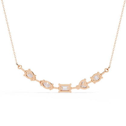 Forma Mélange Bar Lab Grown Diamond Necklace