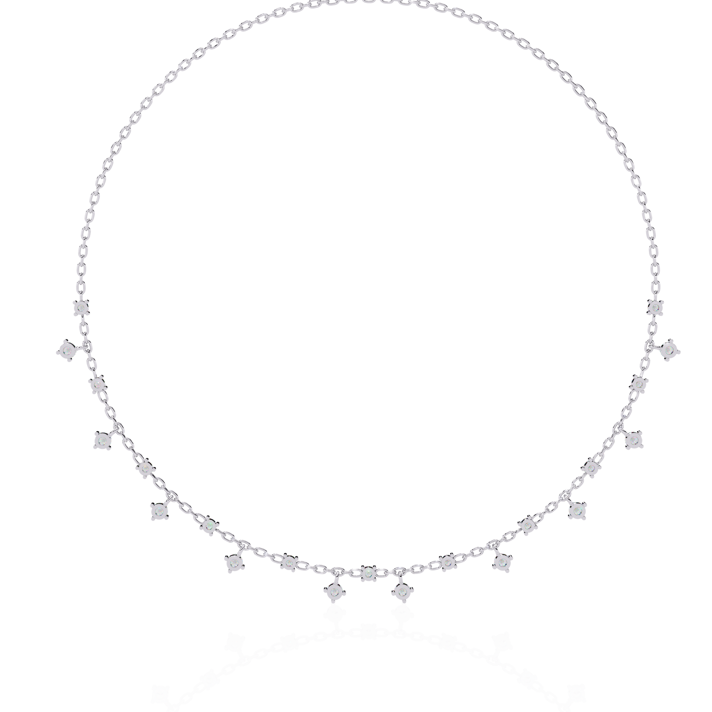 cubis aura station lab grown diamond necklace