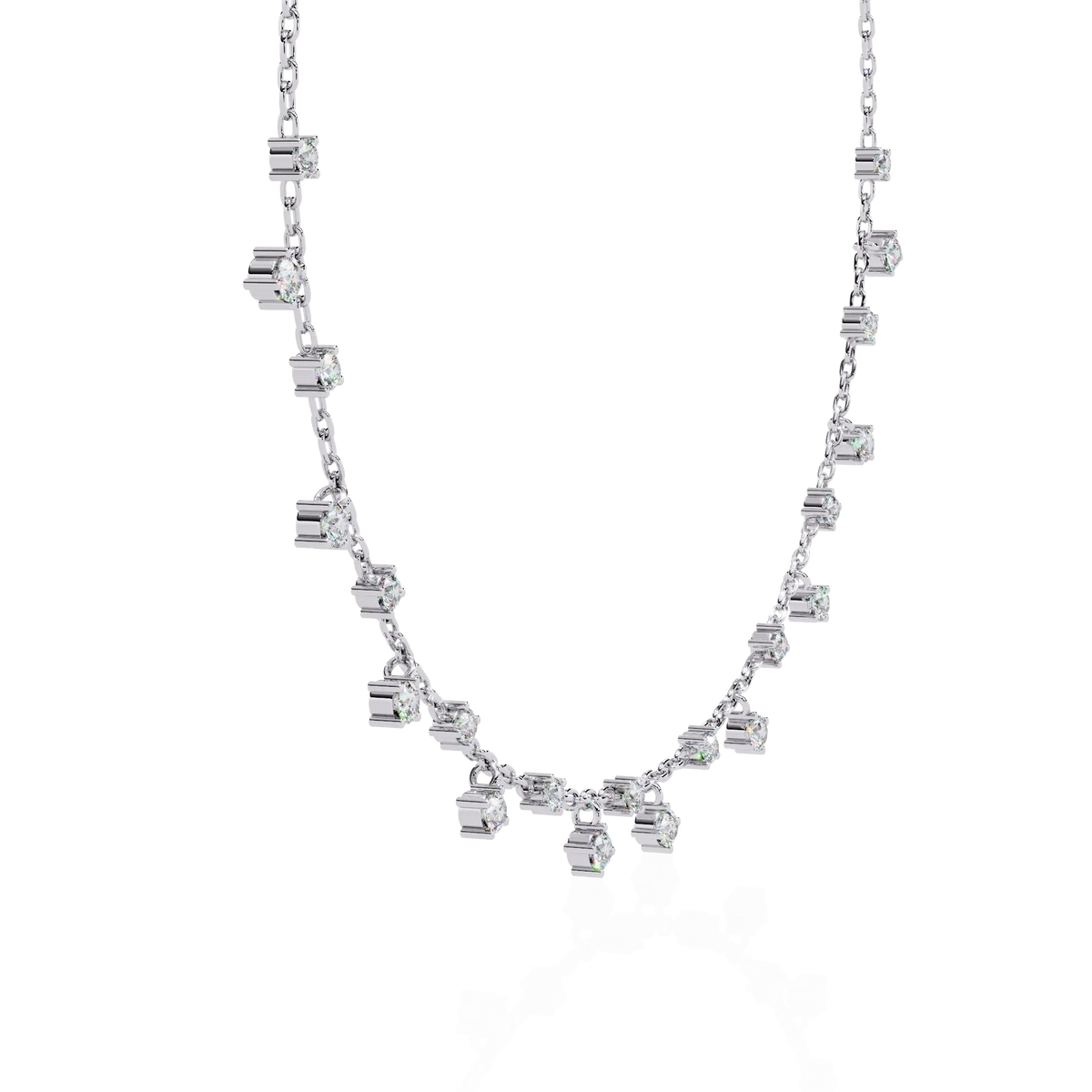 Cubis Aura Station Lab Grown Diamond Necklace - Ophiratbf
