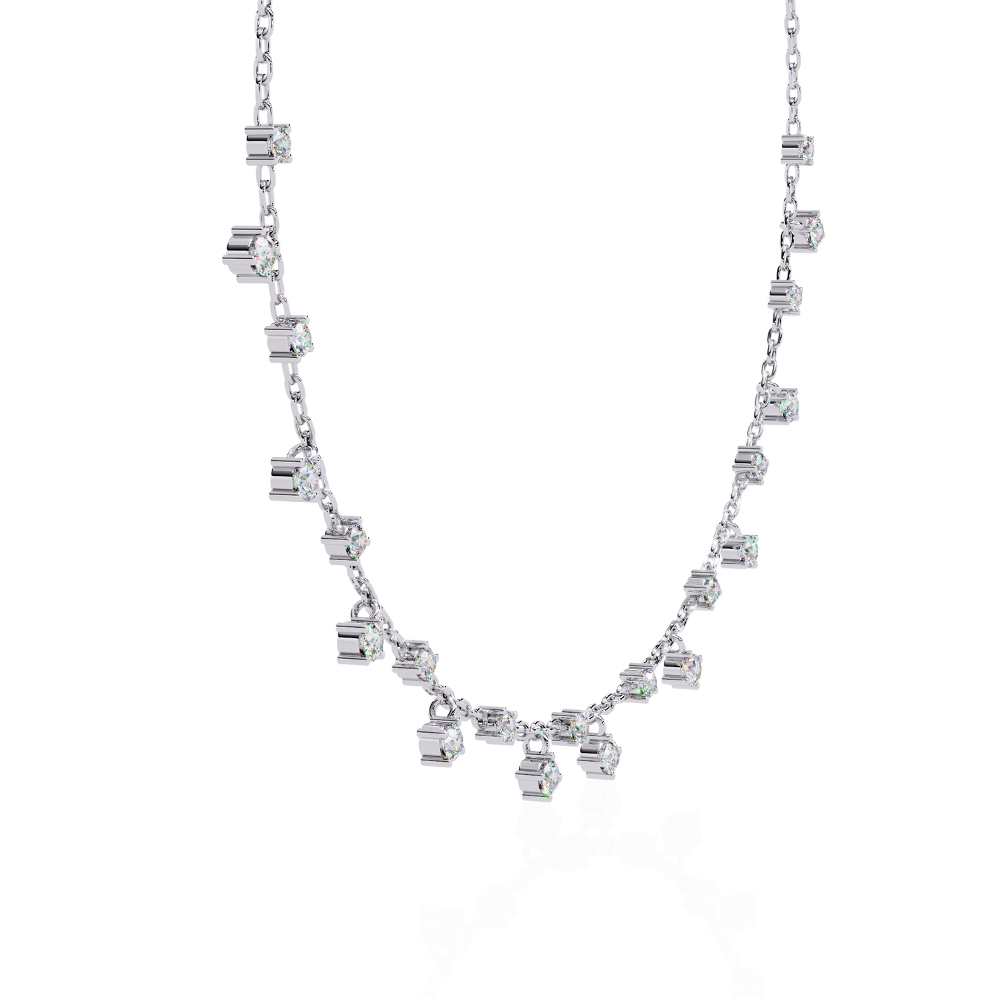 cubis aura station lab grown diamond necklace