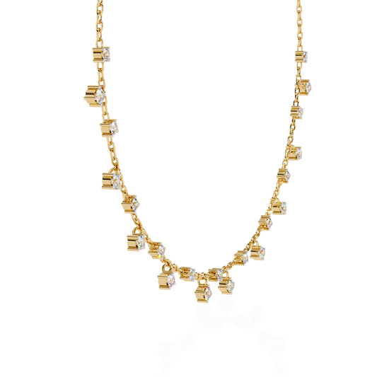 Cubis Aura Station Lab Grown Diamond Necklace