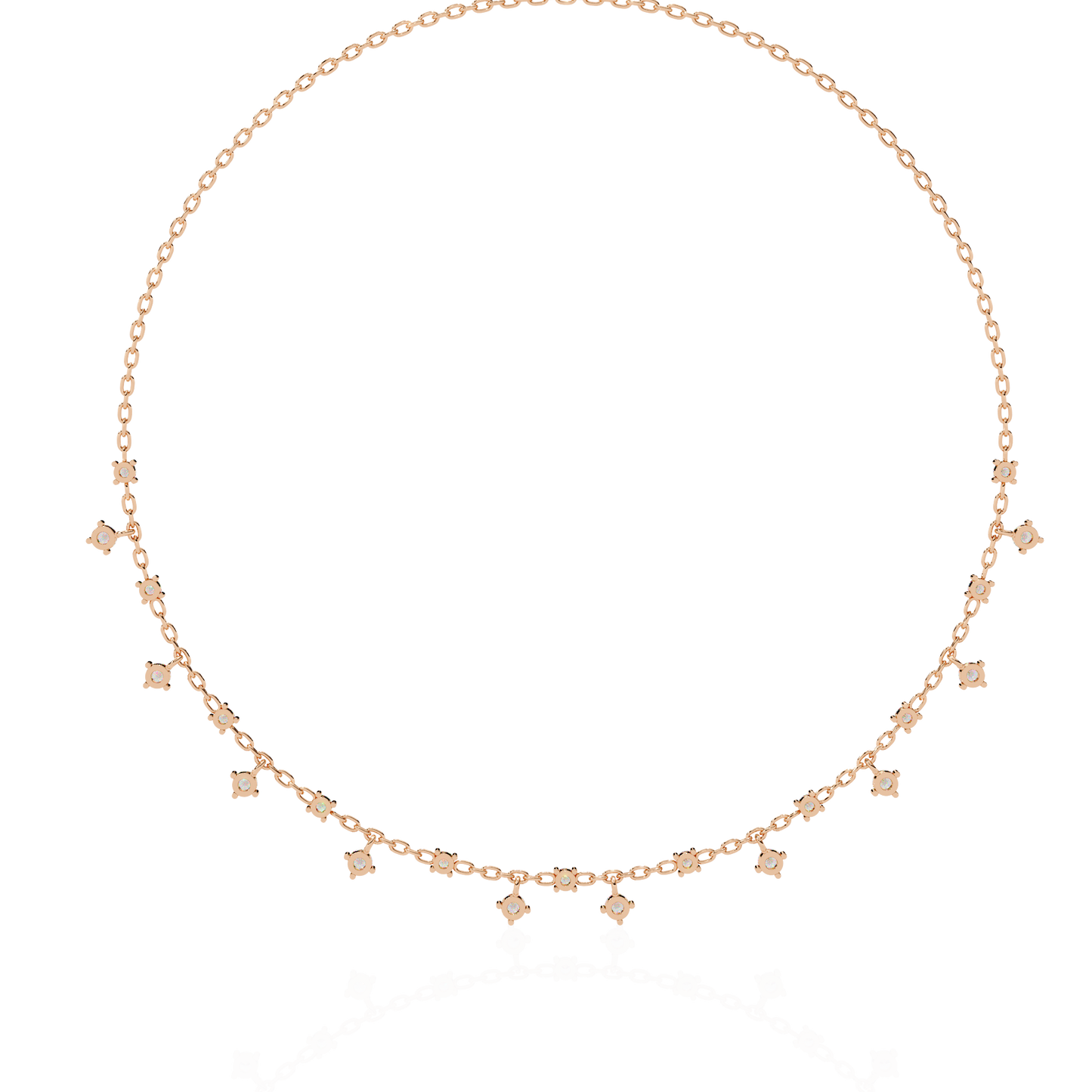 cubis aura station lab grown diamond necklace