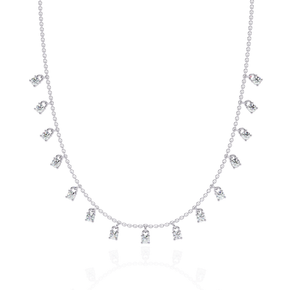 Eclat Drop Fringe Lab Grown Diamond Necklace