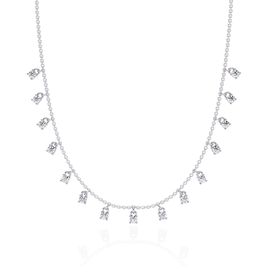 Eclat Drop Fringe Lab Grown Diamond Necklace