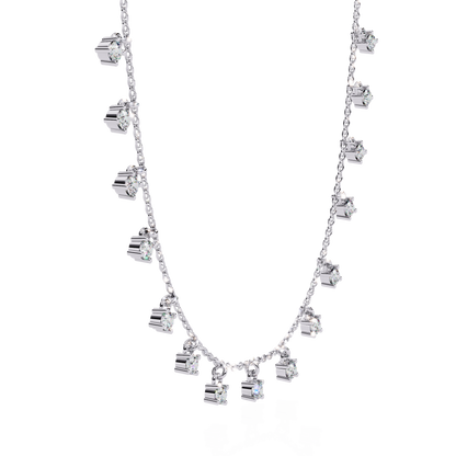 Eclat Drop Fringe Lab Grown Diamond Necklace