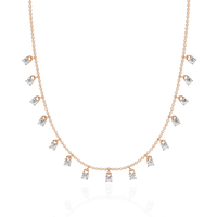 Eclat Drop Fringe Lab Grown Diamond Necklace - Ophiratbf