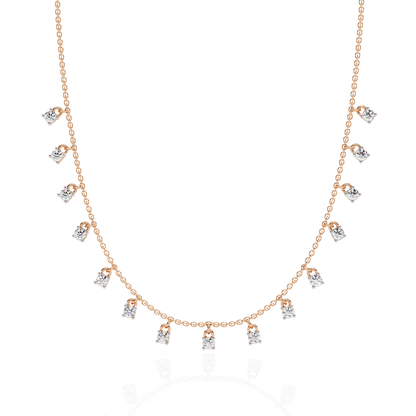 Eclat Drop Fringe Lab Grown Diamond Necklace