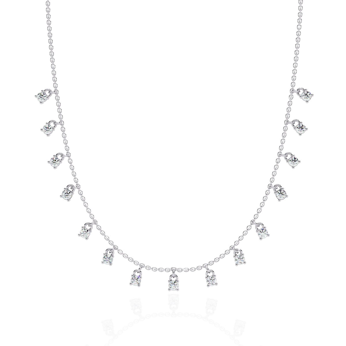 Eclat Drop Fringe Lab Grown Diamond Necklace - Ophiratbf