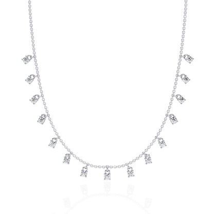 Eclat Drop Fringe Lab Grown Diamond Necklace