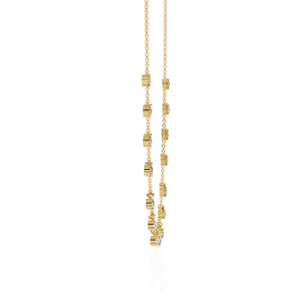 Eclat Drop Fringe Lab Grown Diamond Necklace
