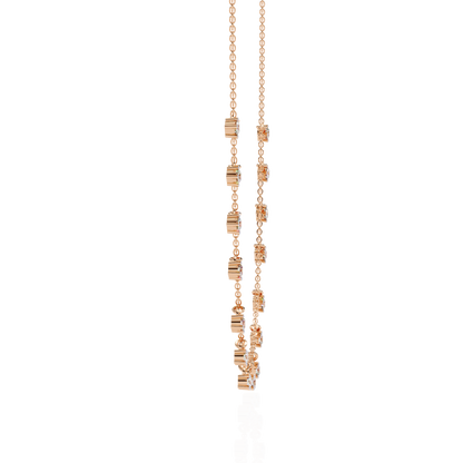 Eclat Drop Fringe Lab Grown Diamond Necklace