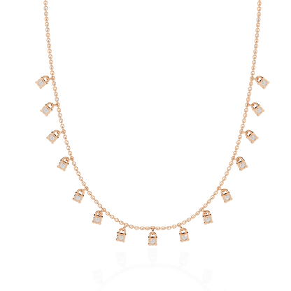 Eclat Drop Fringe Lab Grown Diamond Necklace