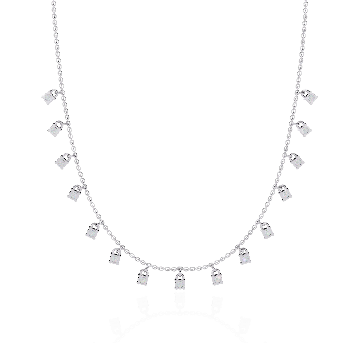 Eclat Drop Fringe Lab Grown Diamond Necklace - Ophiratbf